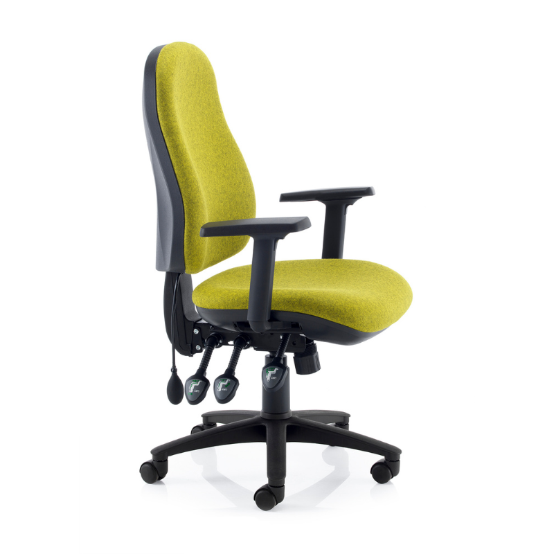Side profile of the PSI Ergo 3 ergonomic office chair