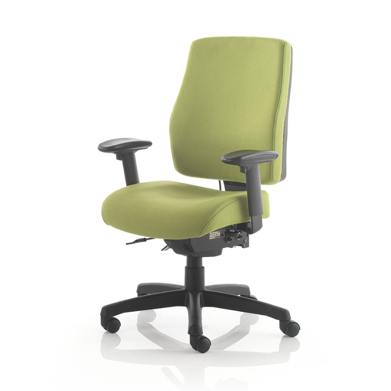 PSI Performance Posture ergonomic office chair in green fabric