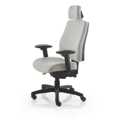 Side view of the PSI Posture Plus ergonomic office chair